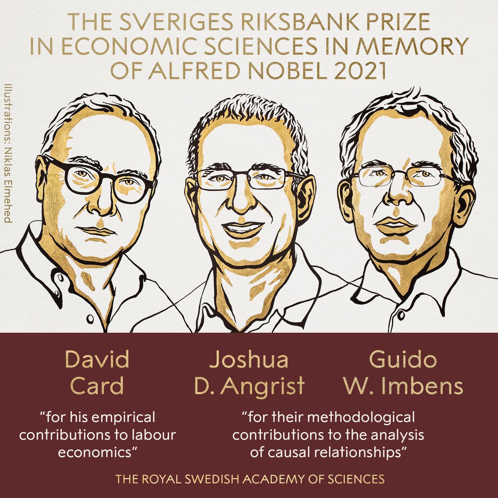 Premio Nobel de Economía 2021 — David Card, Joshua D. Angrist, Guido W. Imbens